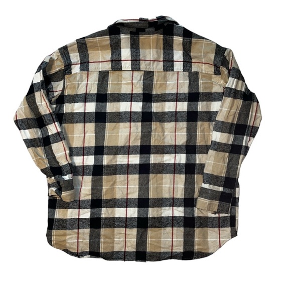 Natural Reflections Plaid Flannel Button Down Shirt Thick Cotton Size XL - Picture 2 of 8